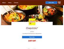 Tablet Screenshot of chopsticks-takeaway.com